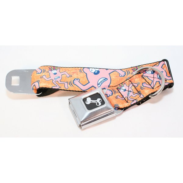 Buckle Down "Dancing Zat Dog Collars (Wide Ribbon Width (1.5"), Small (13"-18" Adjustable))