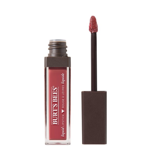 Burt's Bees 100% Natural Glossy Liquid Lipstick, Flushed Petal,1 Tube