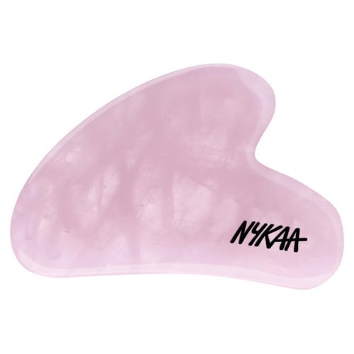 Nykaa Naturals Gua Sha Stone - Tones Facial Muscles, Reduces Eye Bags - Prevents Acne and Reduces Black Circles - Rose Quartz - 1 pc
