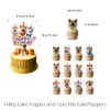ADIANZI Shiba Inu Party Decorations Suit Cute Shiba Inu Theme Birthday Banner Hanging Swirl Party Cake Topper Balloons Cupcake Toppers Shiba Inu Birthday Party Supplies With Different Dog Faces