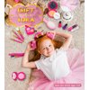 Kids Makeup Kit for Girls Princess Dress Up Shoes, BIBUTY Pretend Play Fake Makeup Set Toy for Girls with Princess Shoes Crowns Handbag for Little Girls, Princess Toy Gift for 3-6 Toddler Little Girls