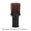Barber Neck Duster Brush, Multifunctional Broken Hair Sweep Brush Neck Duster Brush Beard Shaving Brush for Barber Shop(Black)