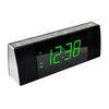 iTOMA Bedside Alarm Clock Radio with Bluetooth Speaker, Dimmable Jade Green LED Display, FM Radio with Sleep Timer, Dual Alarm with ON/Off Push-Button, Snooze, 12/24H CKS503U