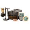 Gentleman Jon Deluxe Vintage Wet Shave Grooming Set for Men - Safety Razor, Brush, Alum Block, Soap, Bowl, Blades, Stand & Dopp Kit