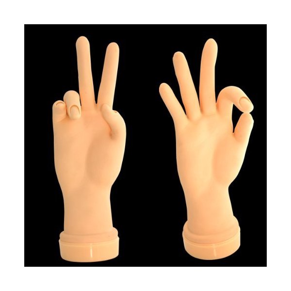 Nail Art Plastic Training Model Tool Soft Movable Practice Hand Model