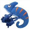 Dog Squeaky Toys,Cartoon Lizard Shaped Puppy Chewing Toys Durable Stuffed Plush Dog Toys for Aggressive Chewers