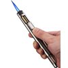 Butane Torch Kitchen BBQ Lighter Long Refillable Windproof Stainless Steel Lighters with Jet Flame (Without Fuel)