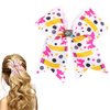 Back to School Hair Clips Cute Hair Clips Pencil Bows Hair Barrettes Blackboard Bow Hairpin Polka Dot Bow Hair Accessories Big Bow Hairpin White Pink Yellow 1 PCS
