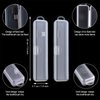 5 Pieces Portable Travel Toothbrush Case, Travel Toothbrush Holder Hard Plastic Dust-proof Toothbrush Container Toothpaste Box Holder for Travel Use (Clear)