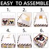 2nd Birthday Party Favors Balloon Boxes Supplies for Baby, Boys 3Pcs Black Yellow Mouse Theme Two Year Old Balloon Boxes, 'TWO' Letters Balloon Arch Kit for Party Decorations