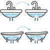 Hairstopper HS3-AMZ Evriholder Plastic Bathtub Drain Protector for Bathtubs & Showers, Pack of 3, White
