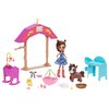 Enchantimals Barnyard Nursery Playset with Haydie Horse Small Doll (6-inch), Trotter Horse, 3 Additional Animal Figures & 10+ Accessories