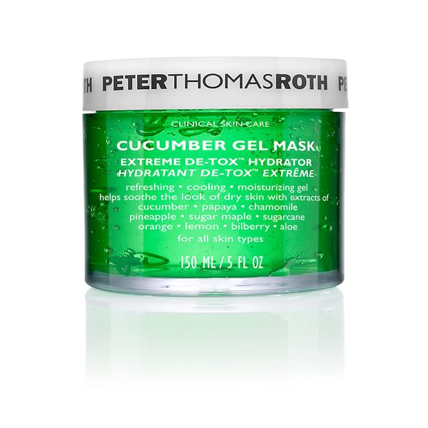 Peter Thomas Roth | Cucumber Gel Mask | Extreme De-Tox Hydrator, Cooling and Hydrating Facial Mask, Helps Soothe the Look of Dry and Irritated Skin, 5 fl oz (Pack of 1)