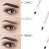 Eyebrow Tattoo Pen FASOTY 4 Pack Tat Brow Microblading Eyebrow Pen Waterproof Tattoo Eyebrow Pencil Pen Micro-Fork Tip Applicator Brow Pencil Creates Natural Looking Defined Brows Effortlessly