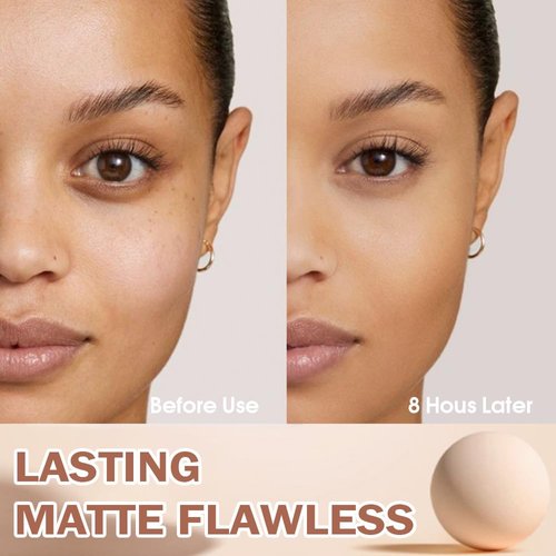 evpct Kaely Oil Control Pressed Face Powder, Get Smooth Flawless Fine Lines and Lightweight Finishing Foundation, Control Shine Long Lasting Waterproof Face Setting Powder Cosmetic, 03 Pure Beige