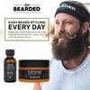 Live Bearded: Beard Oil and Beard Butter Grooming Kit - Canyon - All-Natural Ingredients with Shea Butter, Argan Oil, Jojoba Oil and More - Beard Growth Support - Made in the USA