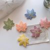 12 PCS Colorful Knitted Leaves Hair Clips Cute Fruits Hair Pins Snap Simple Barrettes Hair Accessories for Girls Toddlers Teens (Style2)