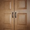 Renovators Supply Manufacturing Cabinet Handles 6 in. Black Wrought Iron Drawer Pulls/Kitchen Cabinet Handles with Mounting Hardware Pack of 6