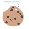 Nuby All Silicone Chocolate Chip Cookie and Chocolate Bar Teether - 3+ Months (Cookie/Chocolate)