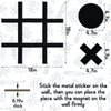 XEFINAL Wood Magnetic Tic Tac Toe Wall-Mount Game Fun Tic Tac Toe for Kids and Adults, Wood Board Travel Game Bedroom Playroom Wall Decals Modern Wall Art