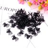 MYUBWTF 120 PCS Mini Fake Spider，Plastic Black Spider Toys, Simulated Insect Toys for Funny Prank Spider and Joke Halloween Party Supplies