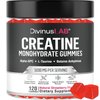 Creatine Monohydrate Gummies 5g (5000mg) for Men & Women - 120 Count, Sugar-Free Creatine Pre Workout Chews For Energy Boost, Creatine Supplement For Building Muscle and Strength, Vegan, Non-GMO