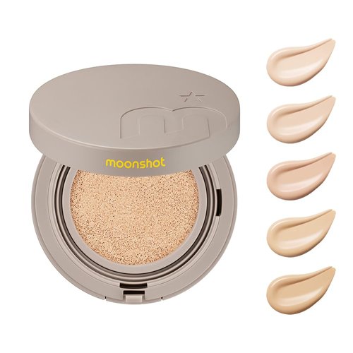 MOONSHOT KOREA Conscious Fit Cushion Foundation Flawless Coverage, Dewy Finish, Easy Application for All Skin Types (Cosmic Latte, 17N)