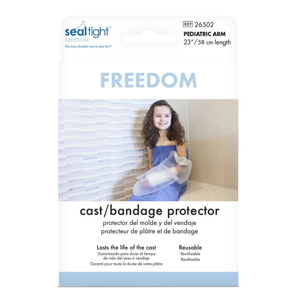 Brownmed - Seal-Tight Freedom Cast & Bandage Protector - Toddler & Child Arm Cast Protector for Shower & Swimming - Reusable, Waterproof Cast Shower Cover - Pediatric Arm