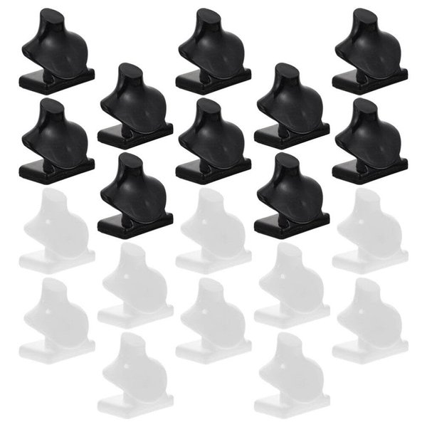Alipis 20pcs Doll House Jewelry Bust Miniature Necklace Display Holder Plastic Easel Mannequin Bracelet Ring Watch Holder Rack Organizer for Dollhouse Home Decor