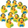 Fun Express 12 Gamer Rubber Ducks | Gaming Theme Party Favors | 2 inch