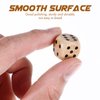 Toddmomy Wooden 6 Sided Dice Game Dice 10Pcs Wooden Dice 16mm Dice with Numbers 1-6 Wooden Dice Set Party Favors for Table Games