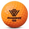 Diawings Max Distance Golf Balls for Maximum Distance, Anti Slice, Low Spin, Straight Shots | Half Dozen X 2, 12 Balls | White, Pink, Orange, Yellow (Orange)