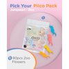 Piico Unflavored Kids Floss - No Fluoride Dual Line Dental Floss Picks - Fun Oral Care in Colorful Floss Sticks Design - Kids Flossers Avoid Tooth Decay & Gum Disease - 80 Count Zoo