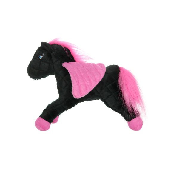 MIGHTY- Liar Pegasus - Squeaker-Multiple Layers. Made Durable, Strong & Tough. Interactive Play Dog Toy (Tug, Toss & Fetch). Machine Washable & It Floats. (Regular, Black & Pink)