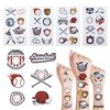 Glow In The Dark Baseball Temporary Tattoos,24 Sheets, Birthday Decorations Baseball Party Favors