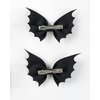 Bat Hair Bow Clips for Girls Women 4pcs Halloween Decorations Cosplay Costume Hair Accessories 4inch