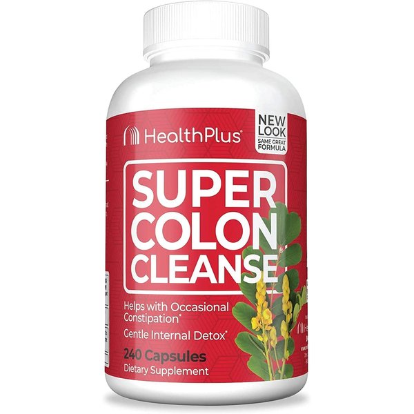 Health Plus Super Colon Cleanse - 500 mg - 240 Capsules
