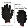 WULI PEACH Hair Curl Sponge Gloves, Magic Curly Barber Curling Twist Sponge Gloves Brush, Hair Brush Sponges for Black Men Curls Natural Hair Women(Double-Dided)