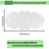 Qxzvzem One Piece 23 x 12 Inch Oval Doilies Crochet for Dressers and End Tables Crafts Disposable Small Valentines Doilies Cloth Lace Placemats Coasters White Cotton Tablecloth