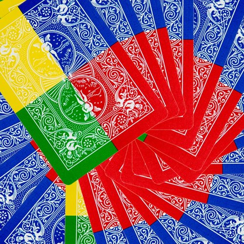 Bicycle Color Deck - Red Green Blue Yellow Back Playing Cards