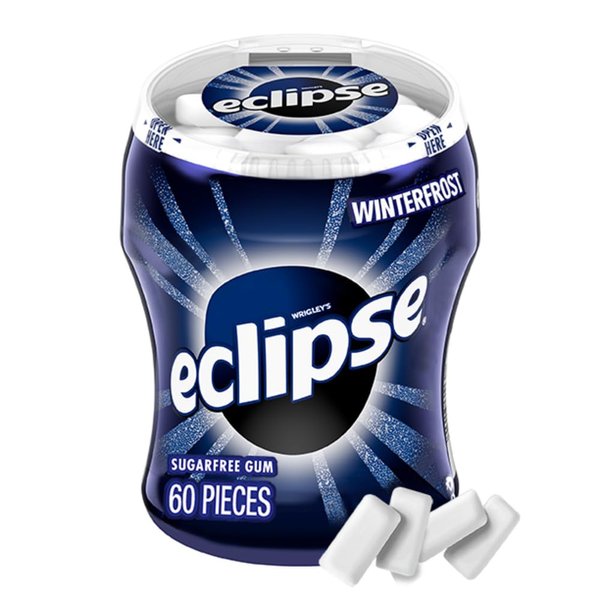 Eclipse Winterfrost Sugarfree Chewing Gum, 60 piece bottle