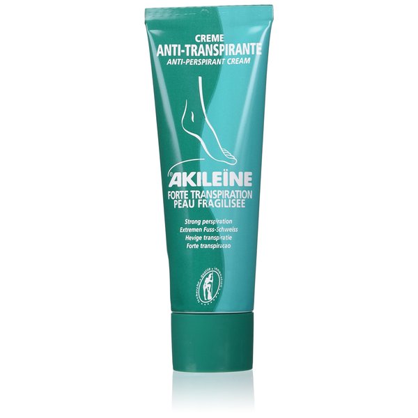 Akileine Fresh Foot Cream for perspiration and Odor - tube, 1.33 oz.