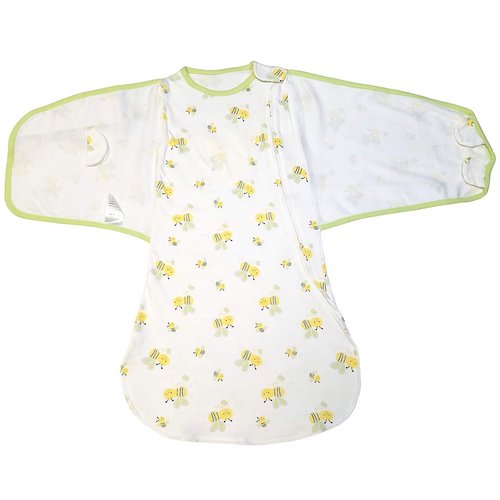 Enrich YLife Swaddle for 6-12 Months Baby Babies Adjustable Swaddles Sack Cotton Sleeping Bag for Infant Boys and Girls 6-9 Months (Yellow)