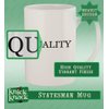 Knick Knack Gifts I Only Date Vegans - 14oz Ceramic White Statesman Coffee Mug