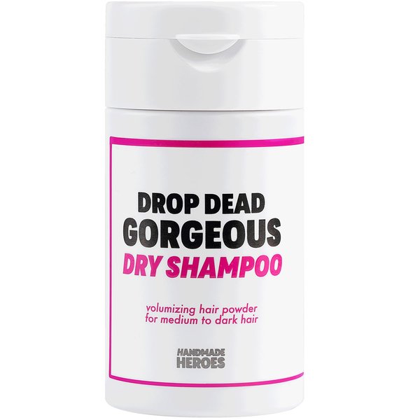 Handmade Heroes Non Aerosol Dry Shampoo Volume Powder | 1.8oz | 100% Natural & Vegan | For Dark Hair & Brunette Hair