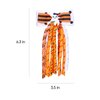 Halloween Ghost Korker Hair Bow Clips for Toddler Girls 2pc Cute Curly Corker Tassel Ribbon Cheer Barrettes Alligator Hairpin Kids Cosplay Costume Party Dress Up Decor Accessory