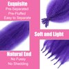 Afro Twist Hair 28 Inch 8 Packs, Springy Afro Twist Hair Pre Fluffed Spring Twist Hair Pre Stretched Wrapping Hair for Soft Locs Hair Extensions (8-Purple#)