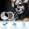 MEICOLY Black White Light Grey Face Body Paint Palette,Halloween Face Paint Clown Black White Makeup for Adults and Kids,Professional Body Paint Face Painting for SFX Cosplay Makeup