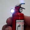 1x Mini Fire Extinguisher Metal Refillable Cigar Cigarette Lighter w/ White Light