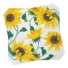 Beverage Napkins SUNFLOWERS ON WHITE 40pcs 5x5 Paper Cocktail Napkins, Sunflower Napkins, Fall Napkins, Thanksgiving Paper Napkins, Decorative Napkins for Decoupage, Thanksgiving Cocktail Napkins
